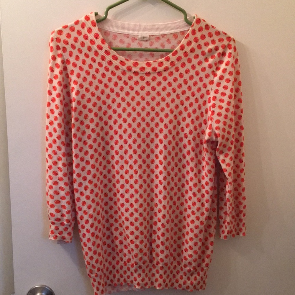 J Crew Apple Sweater -Medium